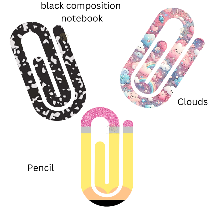 Jumbo Decorative Paperclips | Giant 4x2 Inch Paper Clips for Teachers, Planners & Office | Cute Desk Accessories | Bookmark Clips
