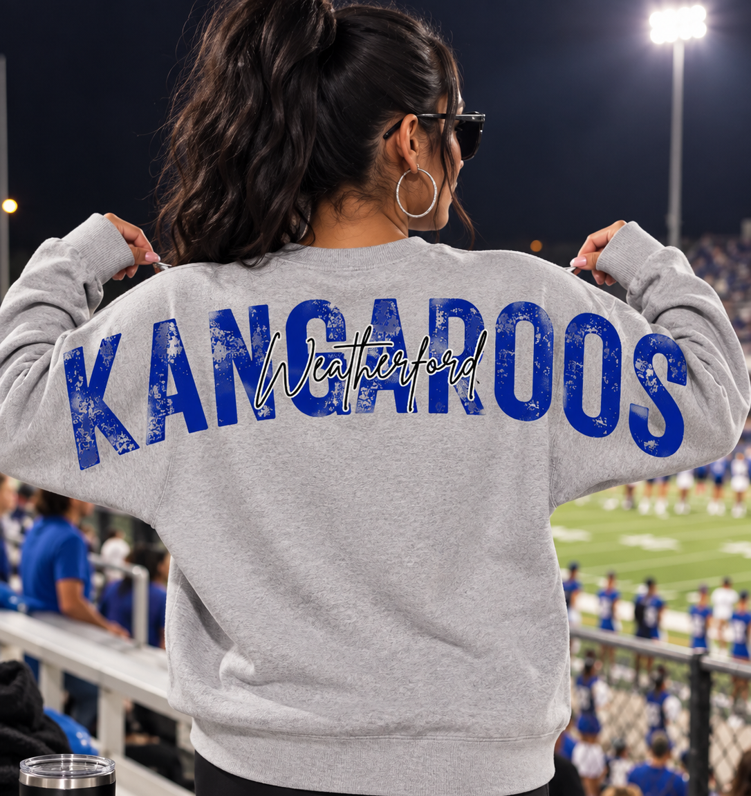 Personalized Adult Oversized Back Text Sweatshirt– Custom Shoulder-to-Shoulder Lettering Sweatshirt
