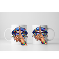 White ceramic autism awareness mug with colorful puzzle design and quote
Close-up of “Don’t Judge What You Don’t Understand” autism mug design