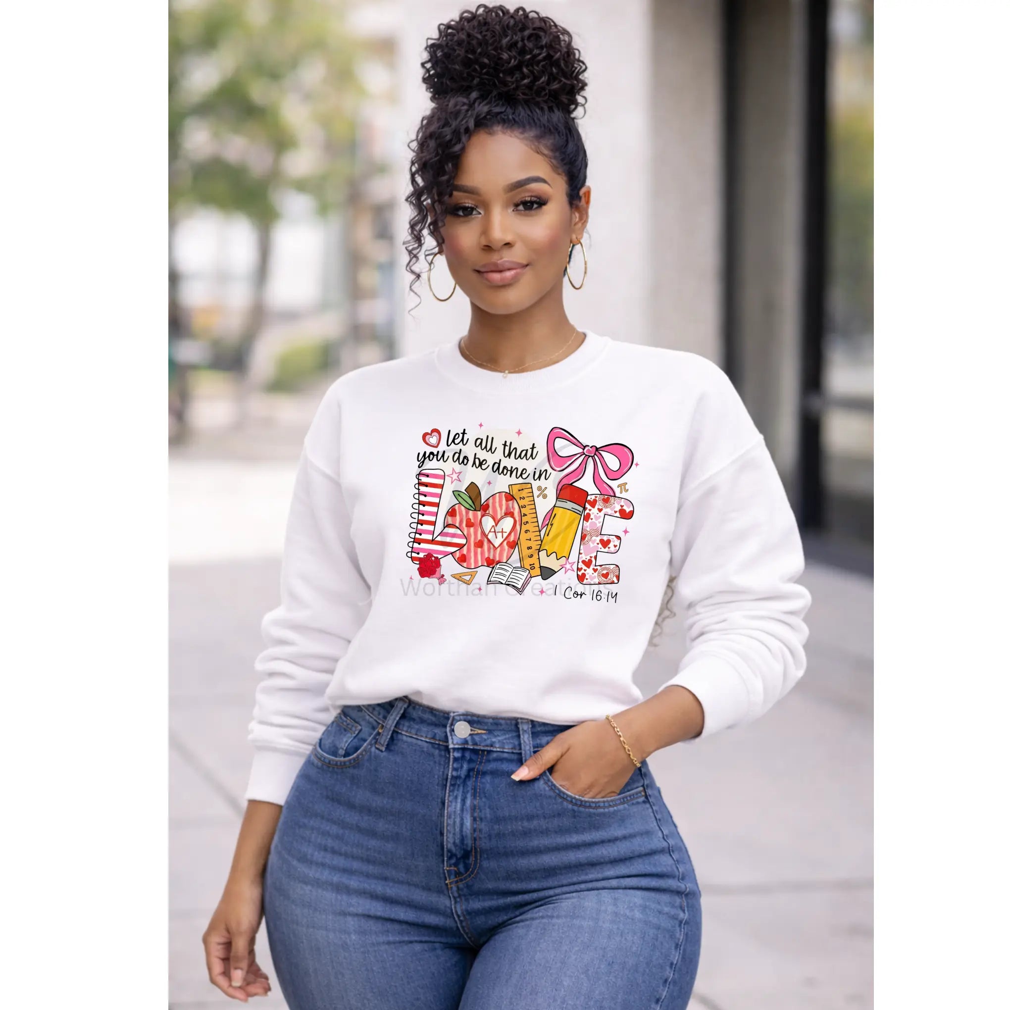 Custom Adult Sweatshirts | Personalized Crewneck Sweatshirt | Custom Text, Logo or Photo Sweatshirt Worthan Creations