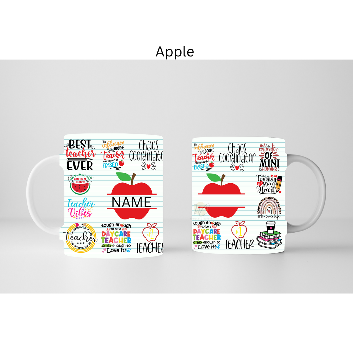 Personalized Teacher Mug 11oz | Custom Teacher Appreciation Gift | End of Year Teacher Gift | Cute Teacher Coffee Mug