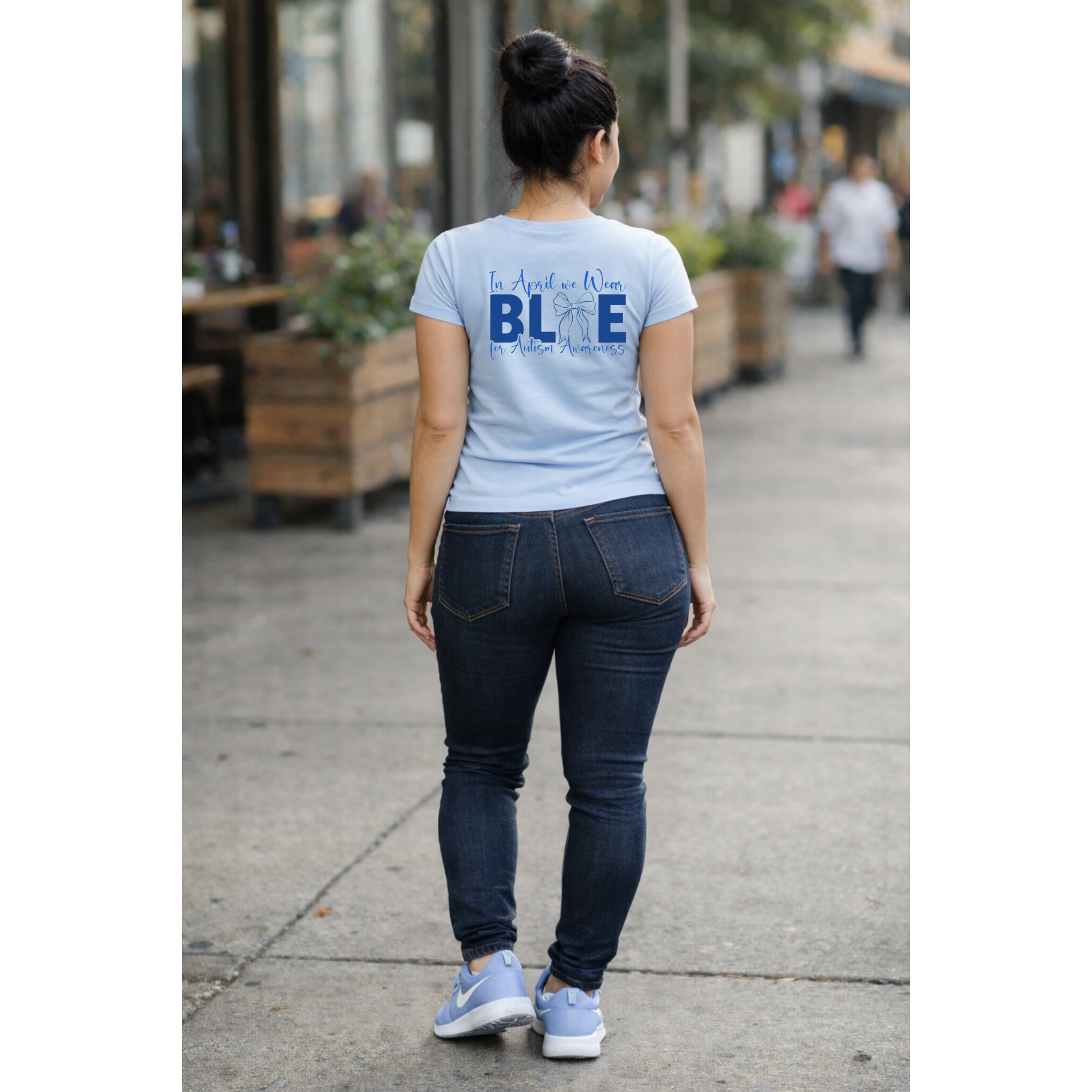 Autism Awareness Shirt – “In April We Wear Blue” T-Shirt | Autism Acceptance Tee | Support Neurodiversity Apparel