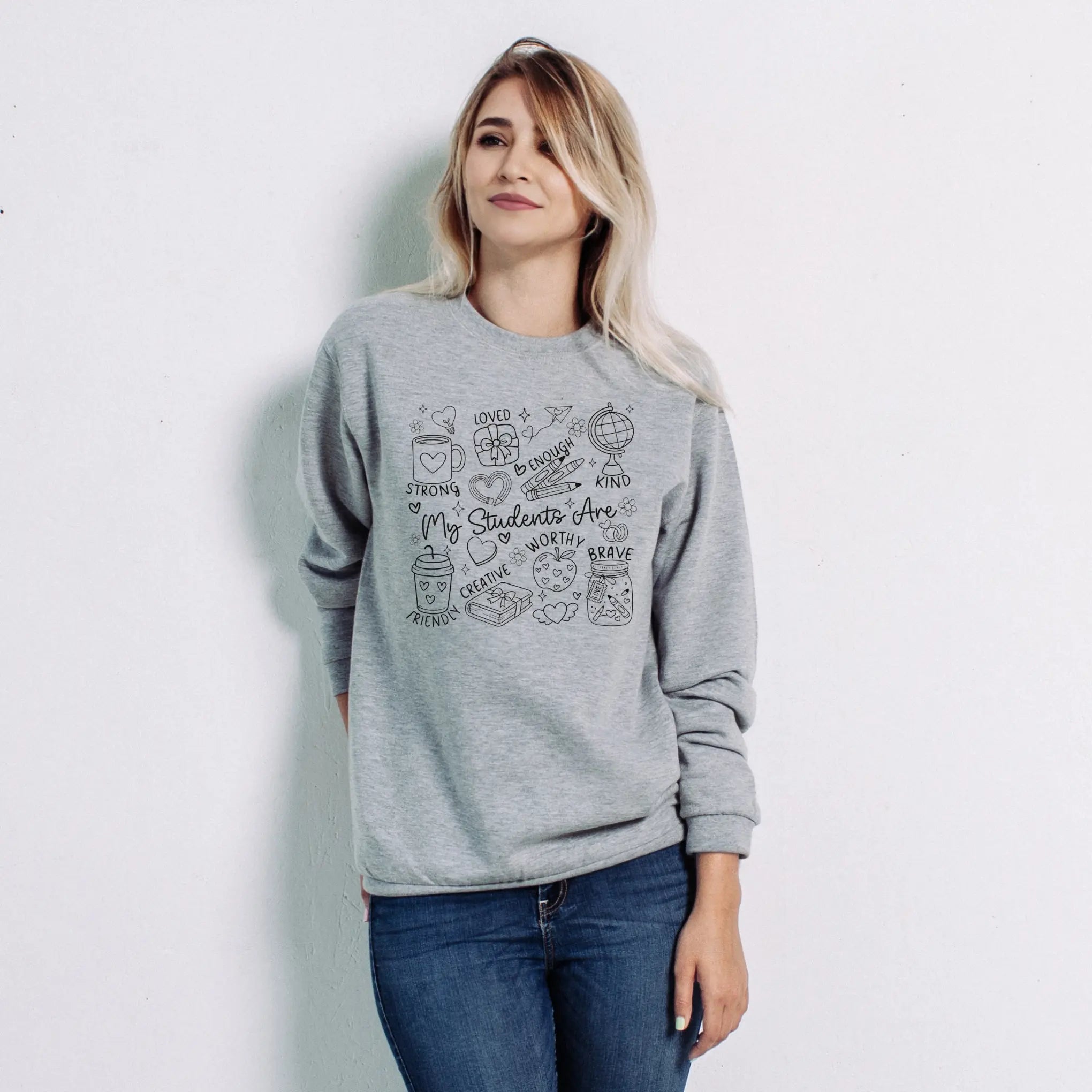 Custom Adult Sweatshirts | Personalized Crewneck Sweatshirt | Custom Text, Logo or Photo Sweatshirt Worthan Creations