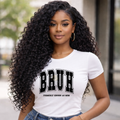 BRUH formerly known as mom t-shirt, funny mother’s day shirt with bold varsity font, trendy mom life humor graphic tee