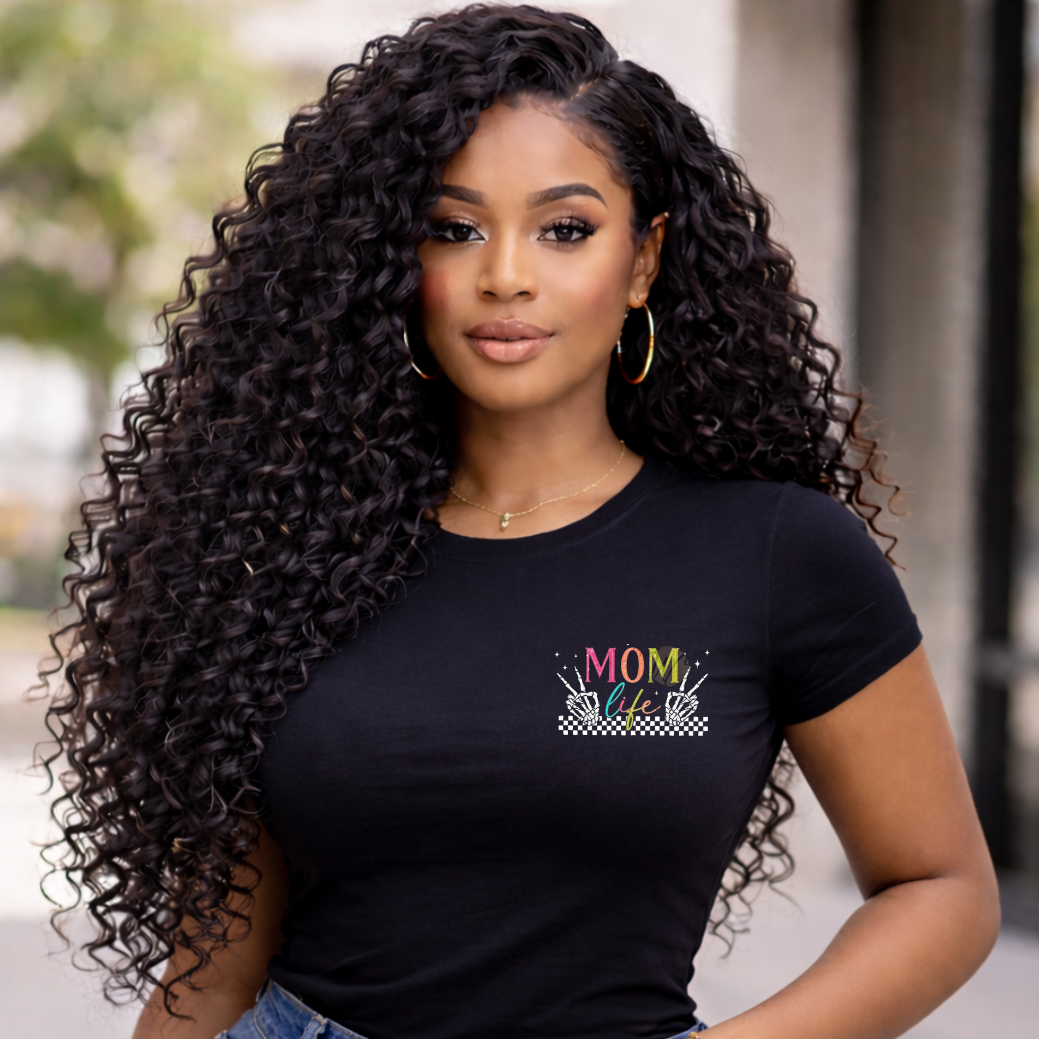 Mom life front and back t-shirt with funny quote “I have it all together I just forgot where I put it”, trendy mom humor graphic tee