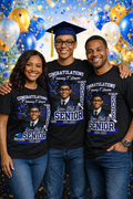 Custom Family Graduation Shirts – Proud Mom, Proud Dad & Class of 2026 Matching Shirts | Personalized Graduation Family T-Shirts Worthan Creations