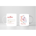 Mama Bear mug with mother definition and bear illustration, 11oz ceramic coffee mug gift for mom, Mother’s Day mug