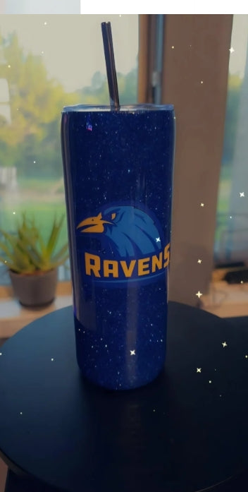 Custom 20oz Epoxy Tumbler | Personalized Glitter Tumbler | Handmade Stainless Steel Cup